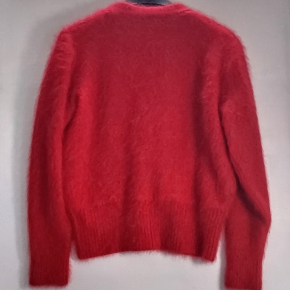 Vintage Venesha Red Cardigan Sweater Medium - Picture 3 of 10